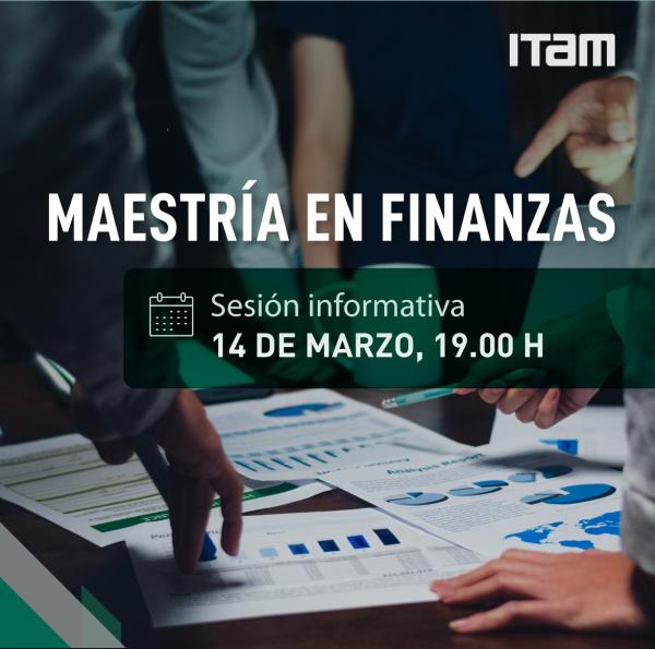 Póster Sesión informativa Maestría en Finanzas